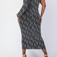 The Curve La - Plus Size Glitter Knit One Shoulder Dress With Cutout