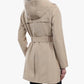 London Fog - Zip Front Hooded Trench With Belt