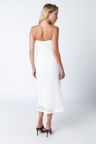 Olivaceous - Malin Crochet Midi Dress