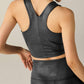 Beyond Yoga - Heather Rib Shine Glow On Cropped Tank