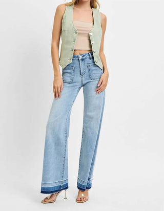 Trendsi - Risen Full Size V Neck Button Down Vest Plus Size