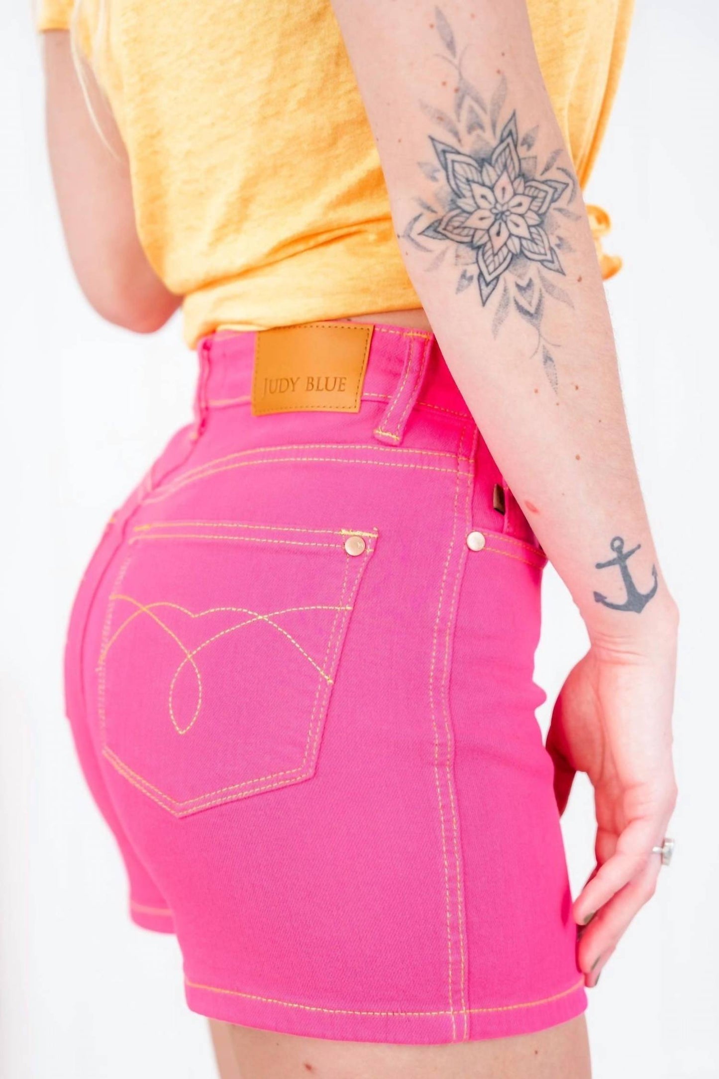 Judy Blue - Garment Embroidered Denim Shorts