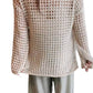 Blu Pepper - Seaside Crochet Crew Neck Sweater