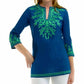 Gretchen Scott - Cotton Embroidered Reef Tunic Top