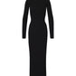 Eterne - Long Sleeve Crew Maxi Dress