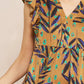 Entro - Ruffled Pocket Printed Dress
