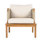 Outdoor 5-Piece Acacia Wood and Rope Patio Sofa Set