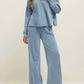 Z Supply - Delphine Knit Denim Sweatshirt