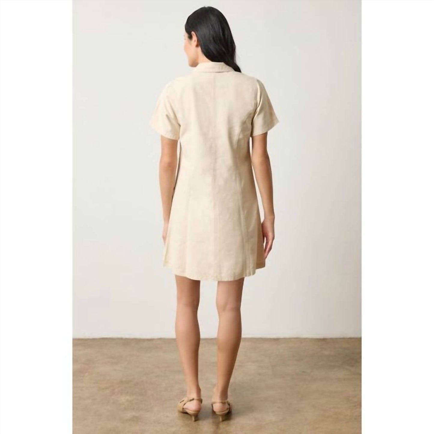 Lilla P - Twill Paneled Shirt Dress