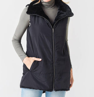 Dylan - Reversible Fur With Pocket Vest