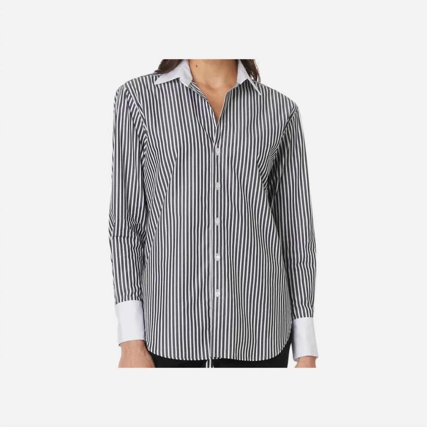 Elliott Lauren - Button Front Striped Shirt