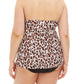 Always For Me - Rio Cheetah Tankini Top with Matching Tankini Bottom - Plus Size