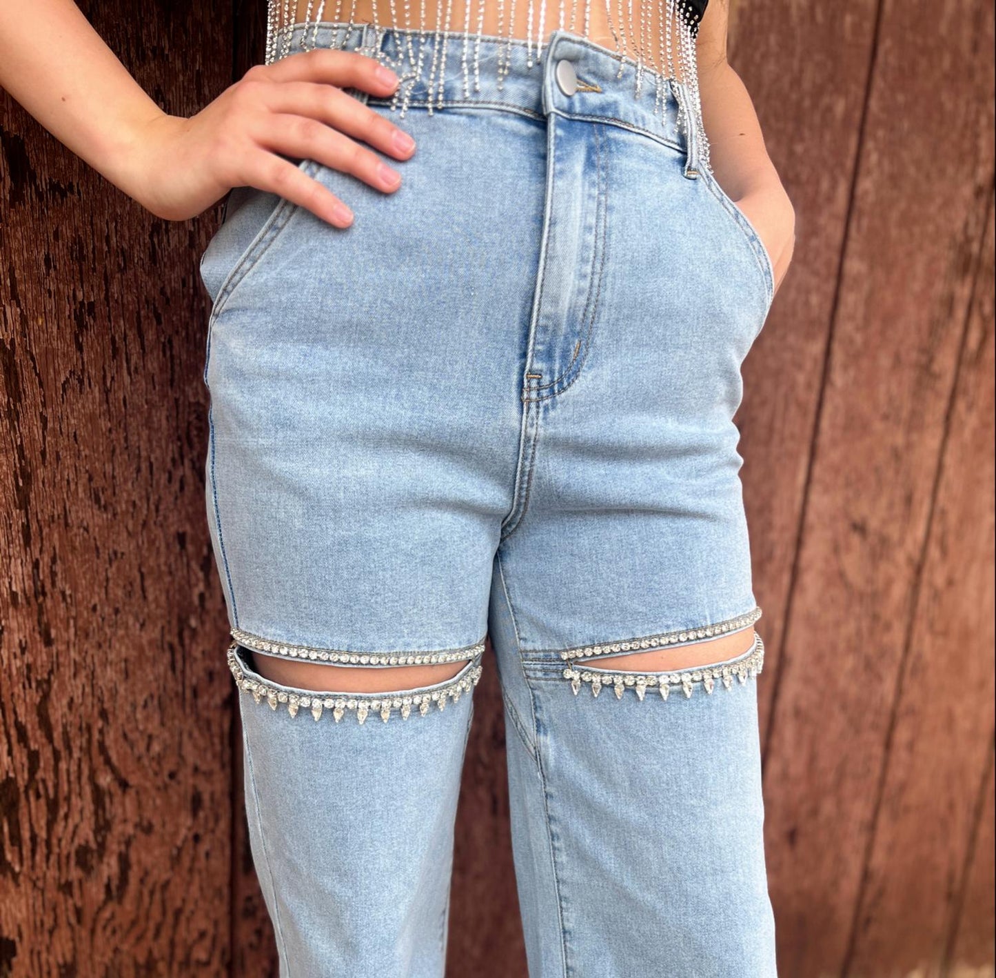 Blue B - Taylor Rhinestone Jeans