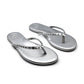 Solei Sea - Women's Indie Soho Silver With Studs Flip Flop