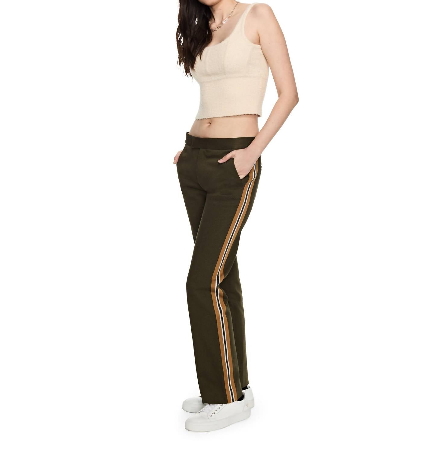 On This Day - Tuxedo Pants With Side Tape Detail