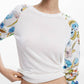 Desigual - FLORAL SLEEVE SWEATER