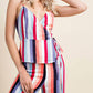 Honey Punch - Luna Striped Wrap Top
