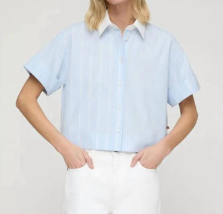 Lafayette 148 - Striped Cotton Montauk Cropped