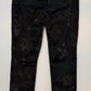 Joseph Ribkoff - Flocked Velvet Floral Print Jeans