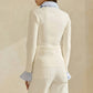 Able - Sweater Top With Contrast Neck & Cuffs