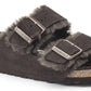 Birkenstock - Unisex Arizona Shearling Suede Leather Sandals