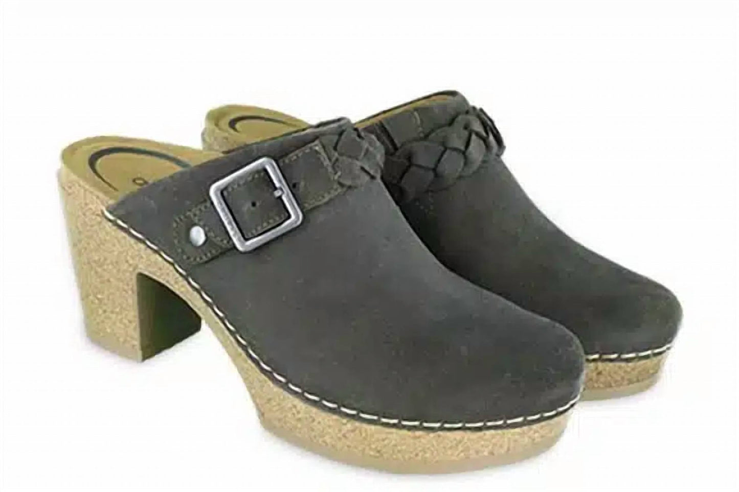 Aetrex - Women Corey Buckle Strap Detail Open Heels Clog