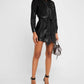 Alice + Olivia - Chassidy Vegan Leather Mini Dress