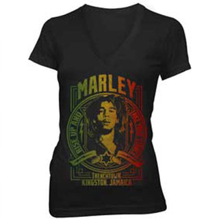Bob Marley - Teen's Take Stance V-neck T-shirt