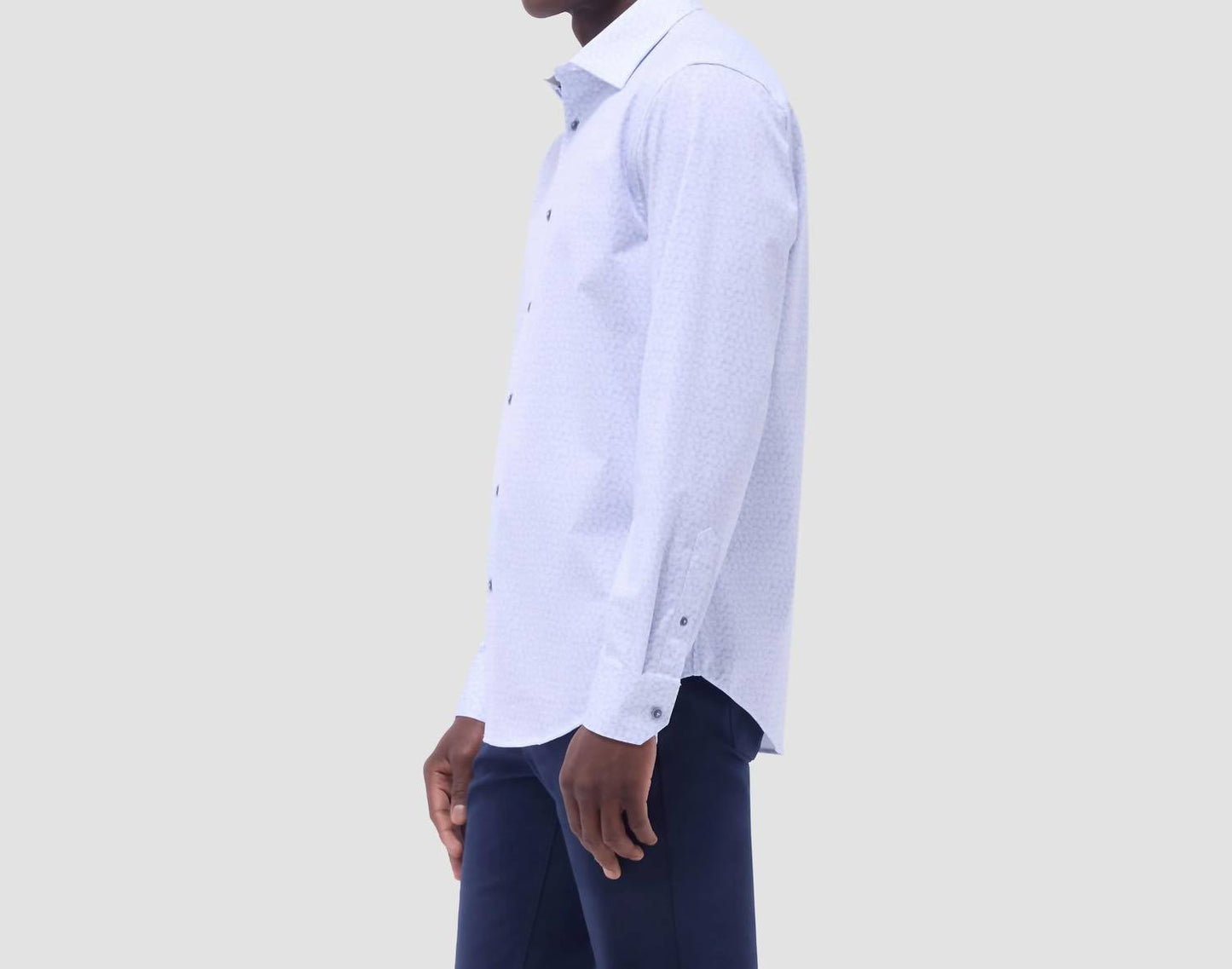 Bugatchi Uomo - James Leaf Print Ooohcotton Shirt