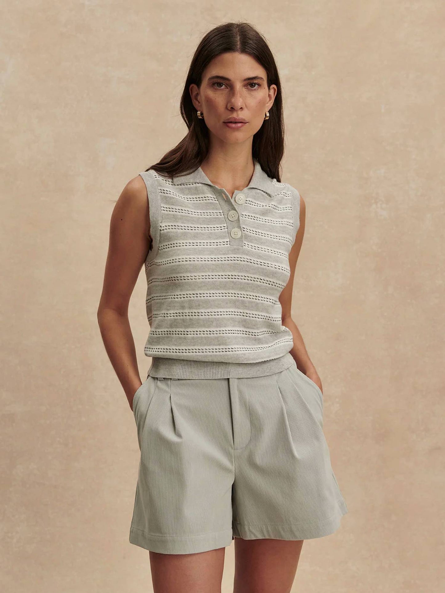 Varley - Dannah Stripe Knit Top