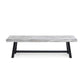 Tranquilizer Outdoor Acacia Wood Bench With Slat Panel Design
