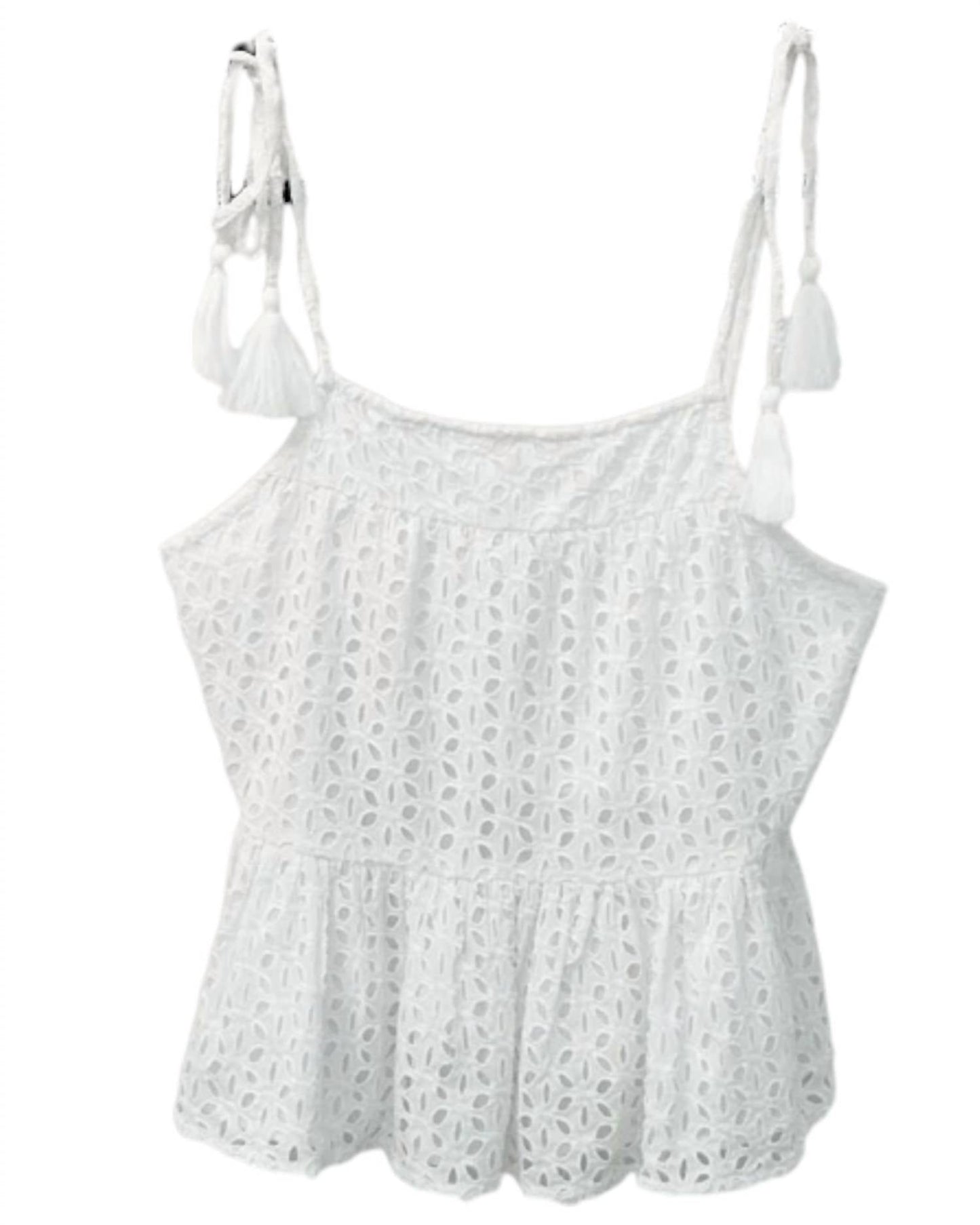En Creme - Women's Ellie Eyelet Top