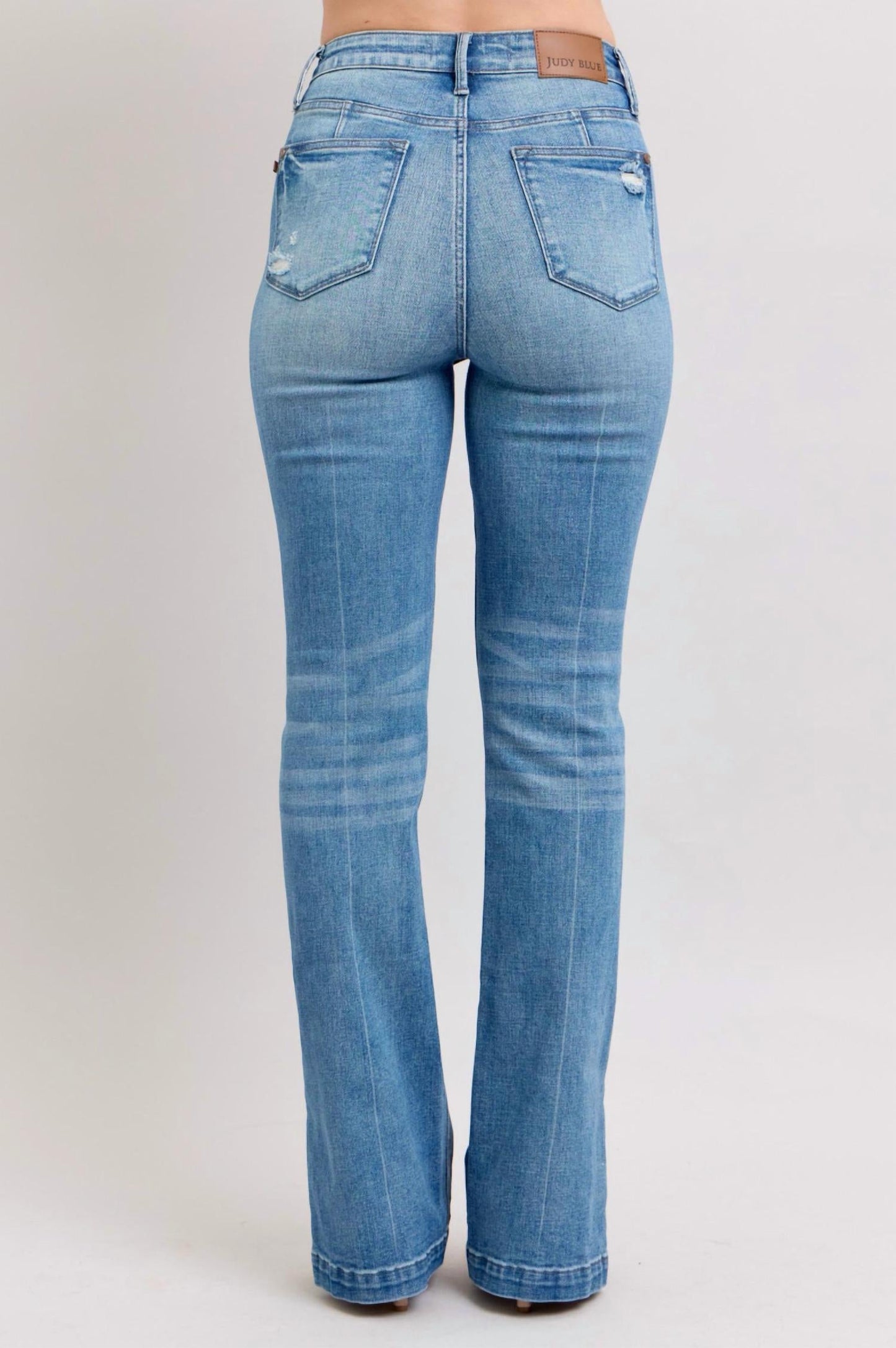 Judy Blue - Tummy Control Side Slit Bootcut Jeans