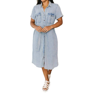 Geegee - Wait For It Denim Shirtdress