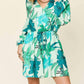 Trendsi - Floral Bliss Long Sleeve Romper Ensemble with Pockets