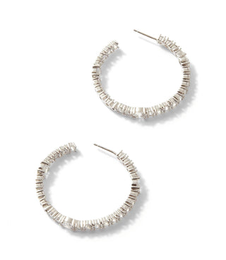 Native Gem - Women's Sparkling Hoop Earrings