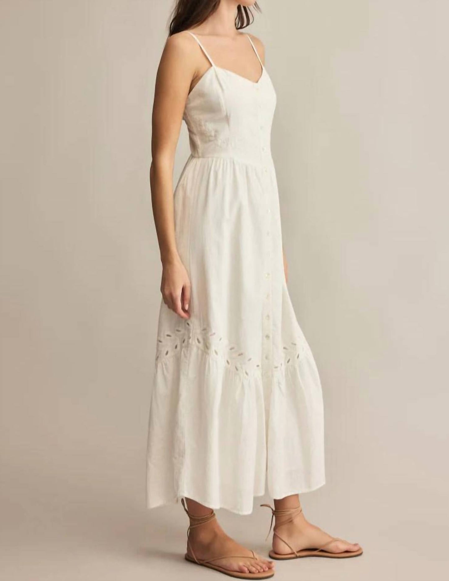 Z Supply - Citadelle Embroidered Linen Maxi Dress
