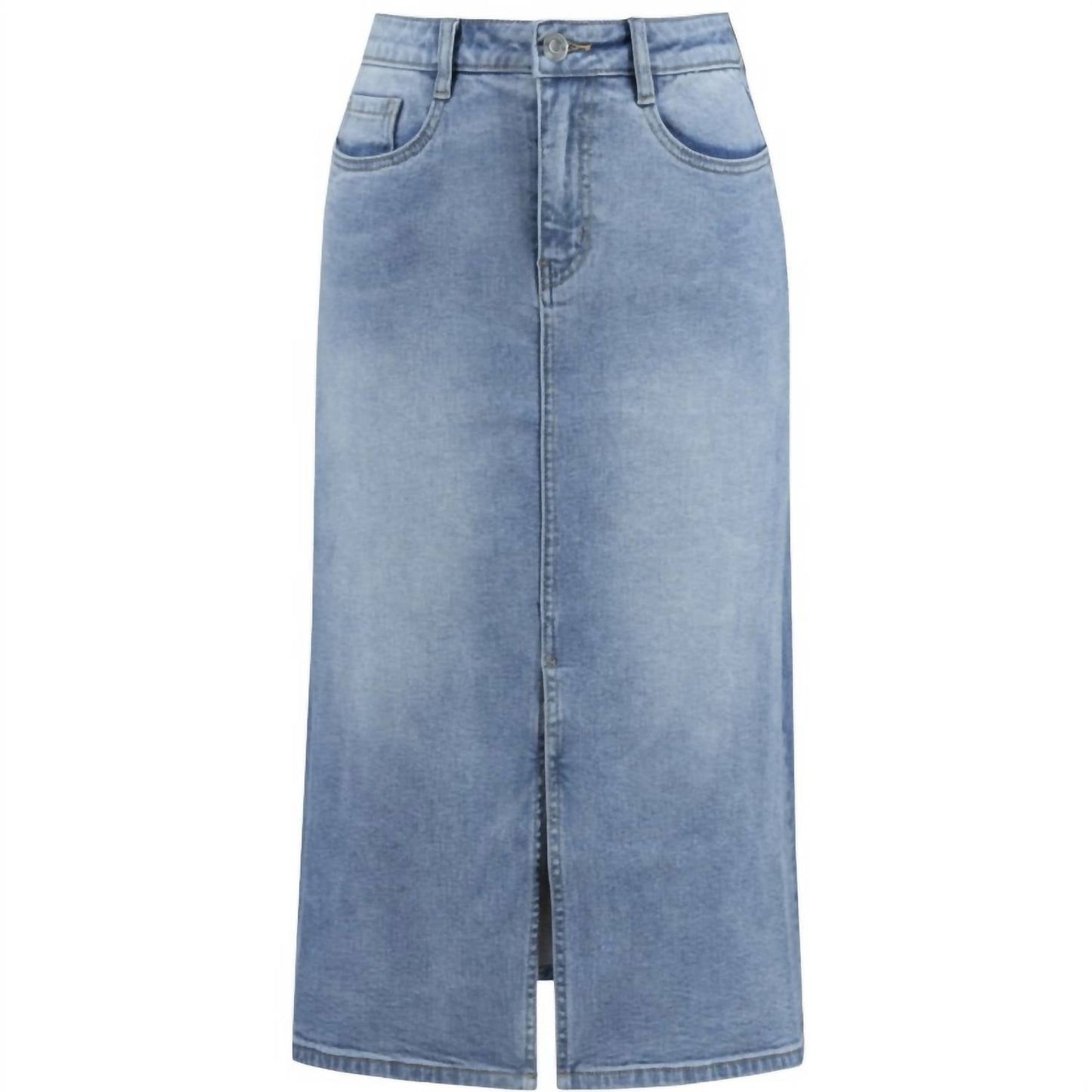 Joseph Ribkoff - Knee-length Denim Skirt