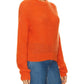 Veronica Beard - Melinda Orange Ribbed-Knit Alpaca Sweater