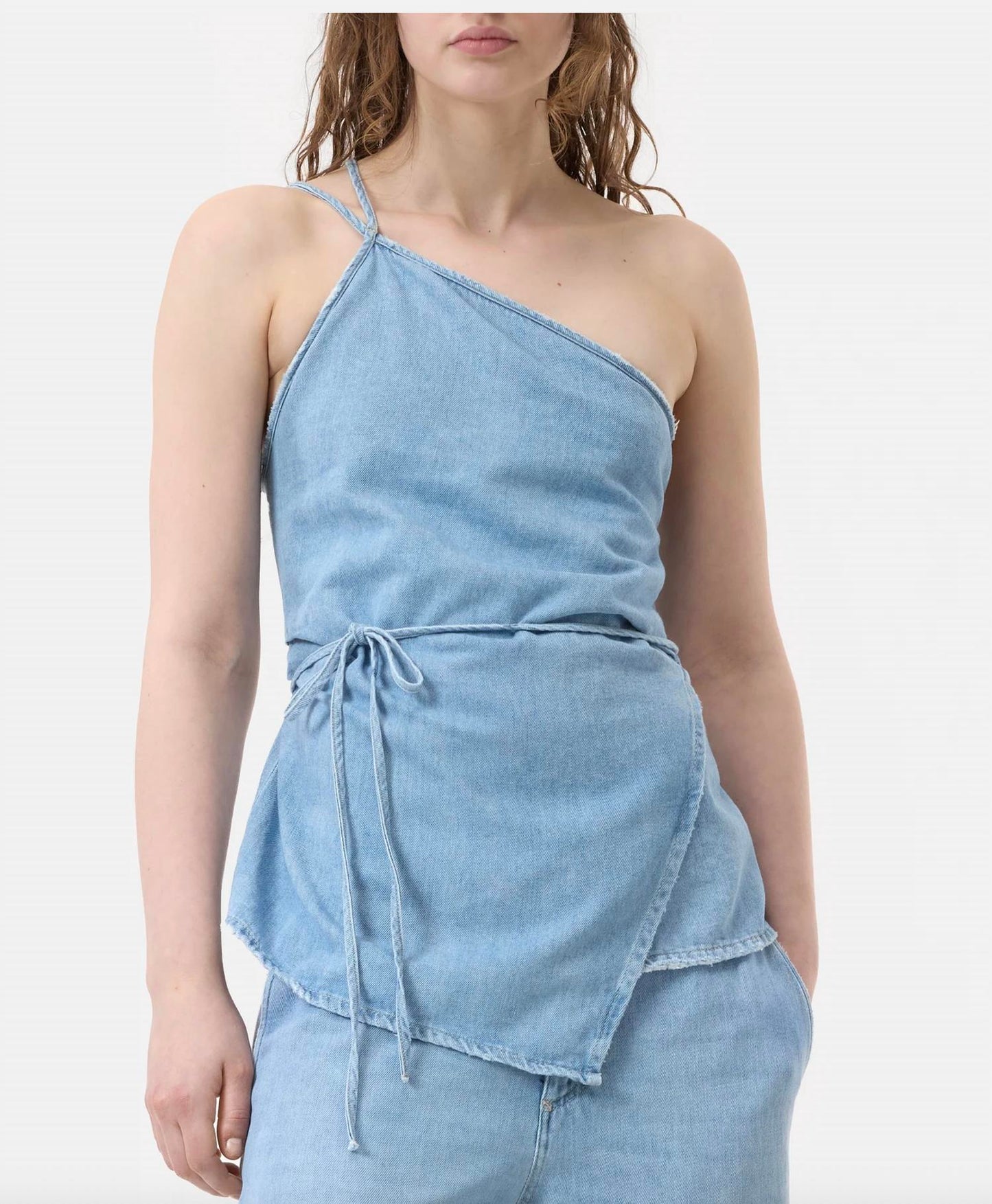 Closed - Denim Sleeveless Wrap Top