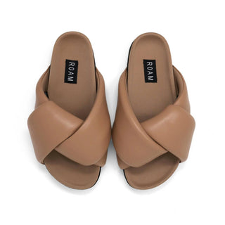 Roam - Women Foldy Puffy Sandals With Vegan Leather