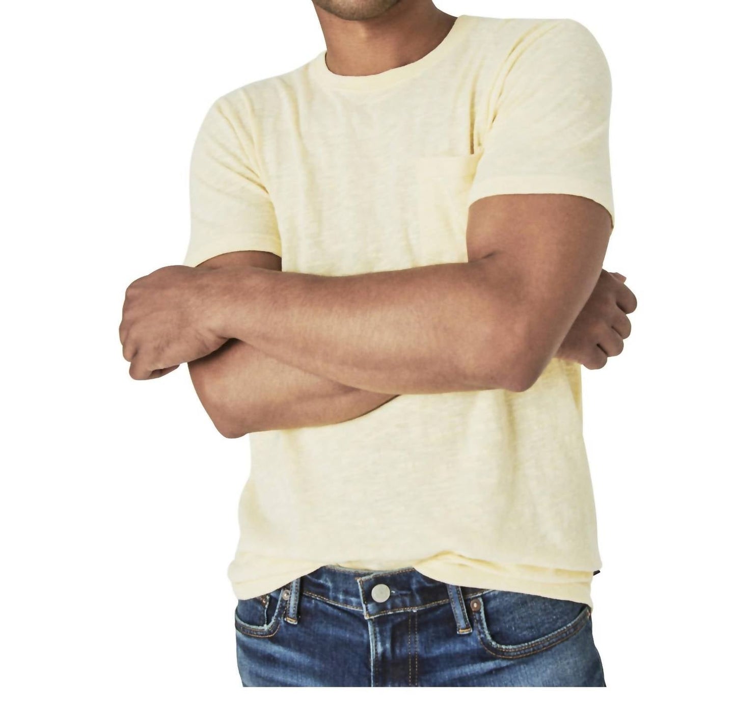 Lucky Brand - Linen Pocket Crew