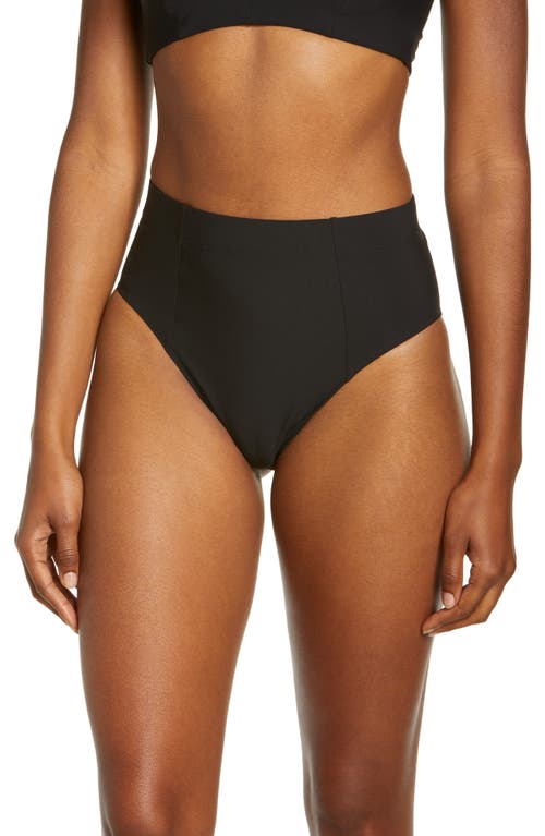 Sweaty Betty Brook High Waist Bikini Bottoms in Black A, Size Large