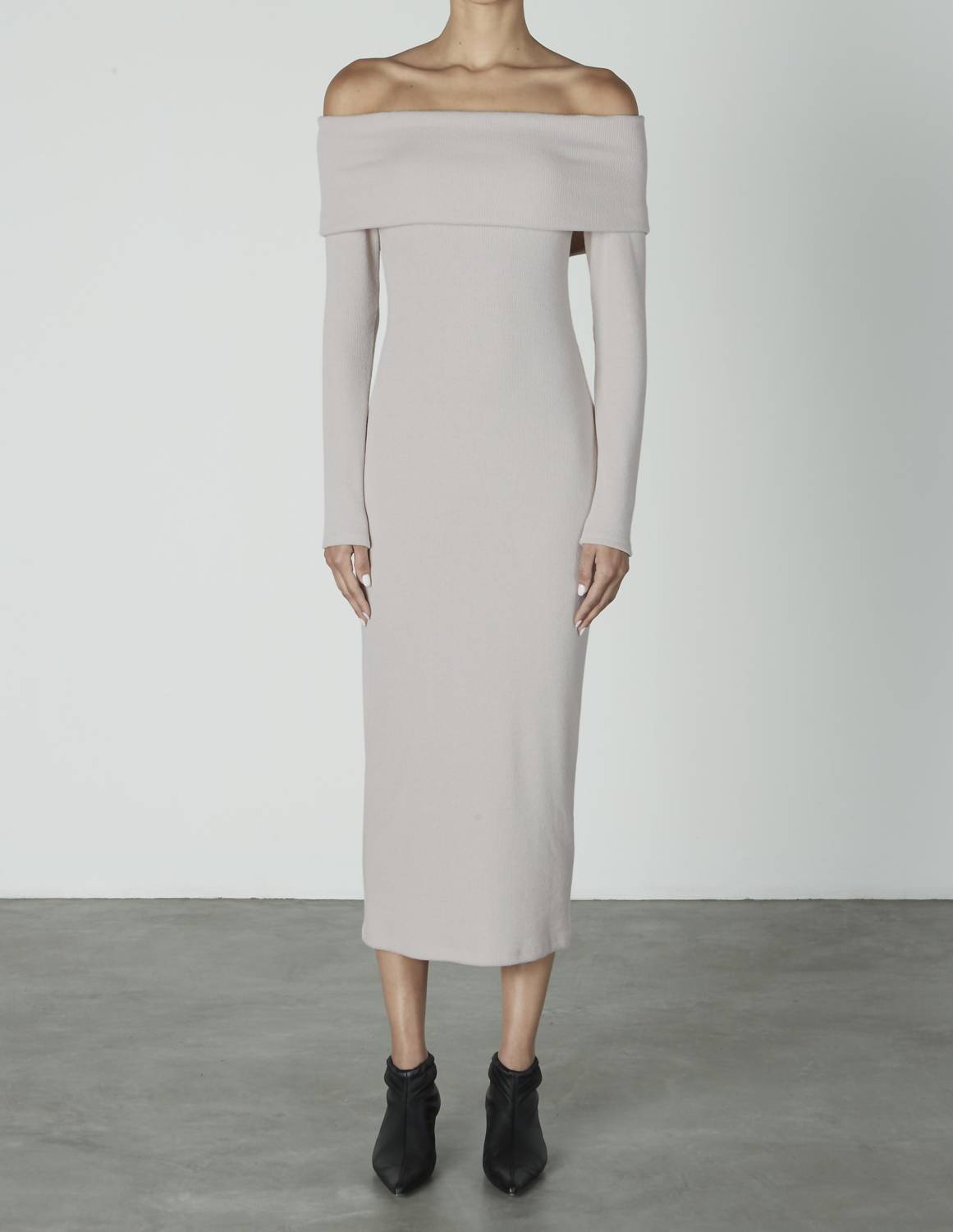 Enza Costa - SWEATER KNIT OFF SHOULDER DRESS