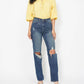 Judy Blue - High Waist Knee Ripped Denim Jeans