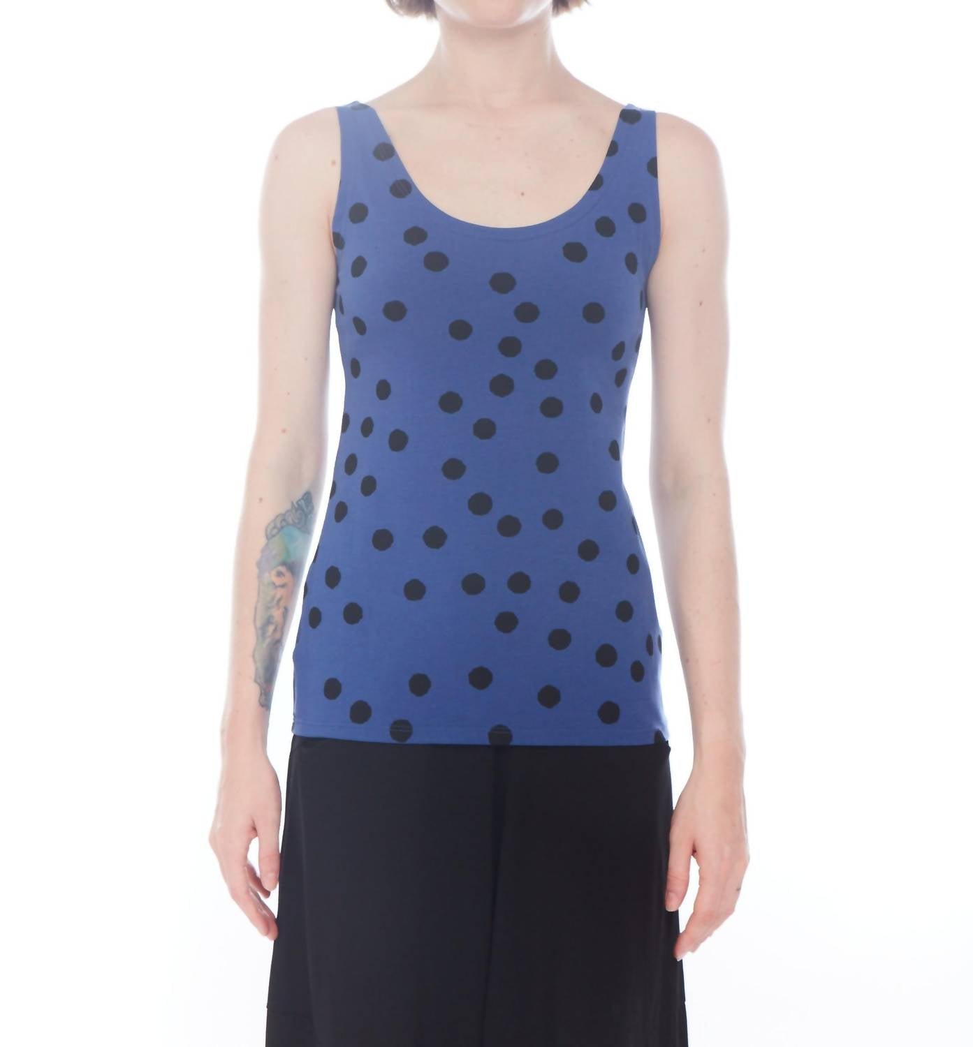 Matthildur - Polka Dot Sleeveless Tank Top