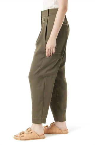 Sam Edelman - Laila Pleated Tapered Cargo Pants