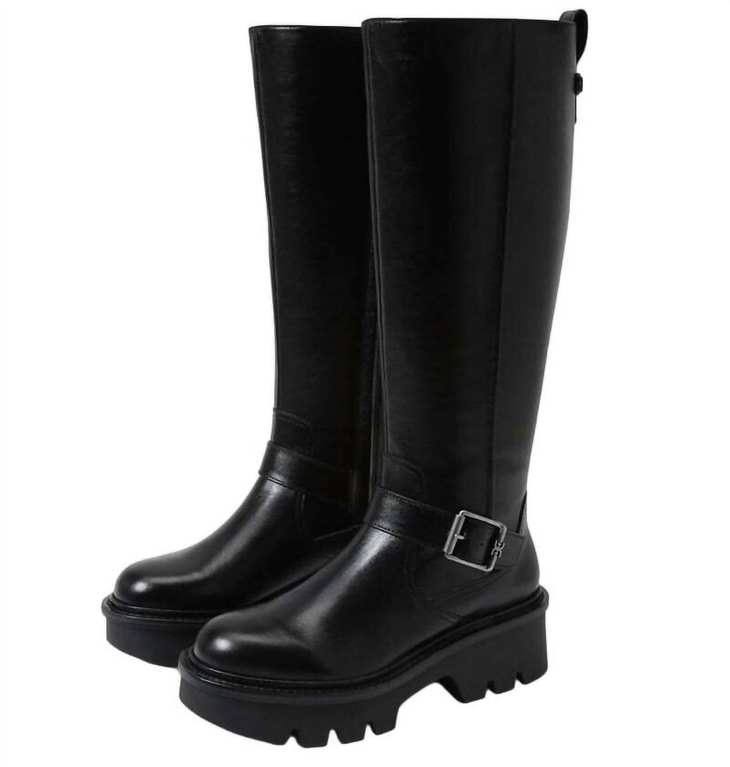 Sam Edelman - Women's Carter Buckle Detailed Chunky Heel Knee High Boots