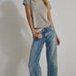 Free People - Risk Taker High Rise Straight Leg Jeans