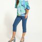 Fdj - Printed Boat Neck Top